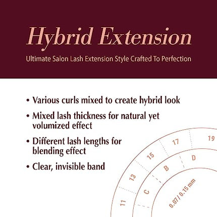 I•envy Extension False Lashes, Hybrid Salon Lash-ihl06(wispy)