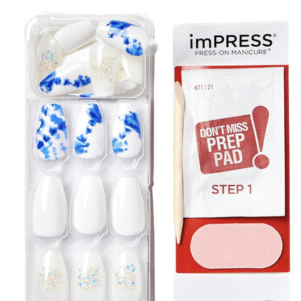 Kiss Impress No Glue Mani 30 Pcs Press On Nails-imm18