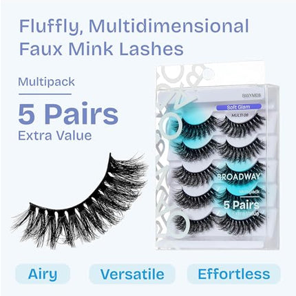Kiss Broadway False Lashes Multipack-bwym10(soft Glam)