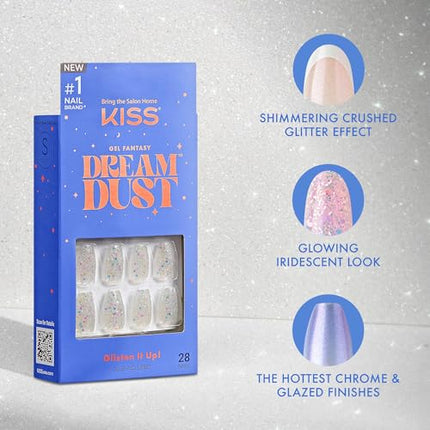 Kiss Gel Fantasy, Press On Nails-fd03(diamond 4 Me)
