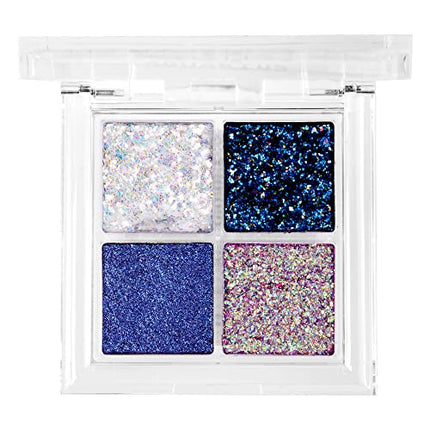 Ruby Kisses Glitter Gem Palette, 4 Shades-ggp04(milky Way)