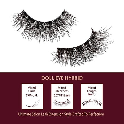 I•envy Extension False Lashes, Hybrid Salon Lash-ihl06(wispy)