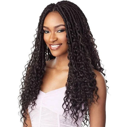 Sensationnel Synthetic Lulutress Pre Looped Crochet Braid - 3X Bohemian Locs 20"