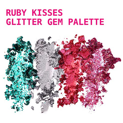 Ruby Kisses Glitter Gem Palette, 4 Shades-ggp04(milky Way)