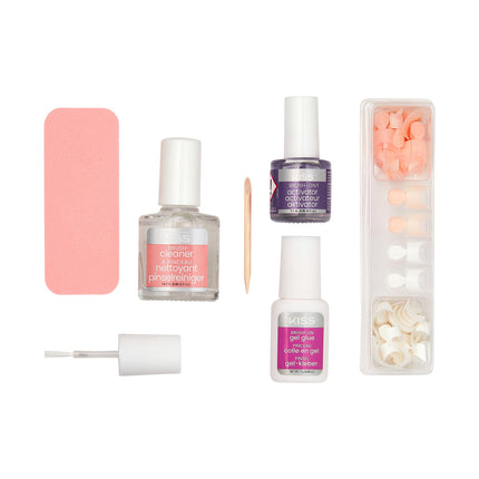 Kiss Brush-on Gel Nail Kit-gnk