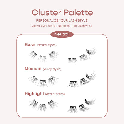 Kiss I-envy Cluster Palette Kit, Diy Lash Makeup-cck02(neutral)