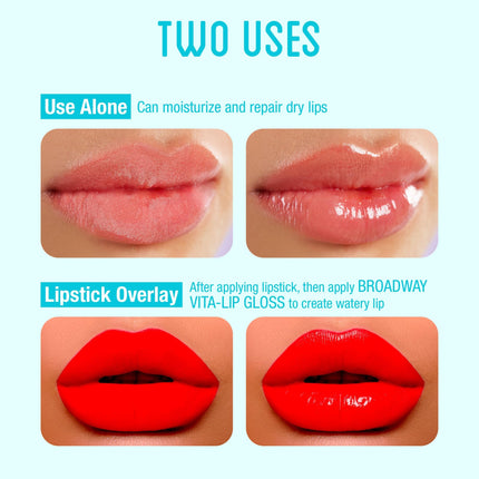 Ruby Kisses Broadway Vita-lip Clear Lip Gloss-bclg05d1(argan, 6pack)