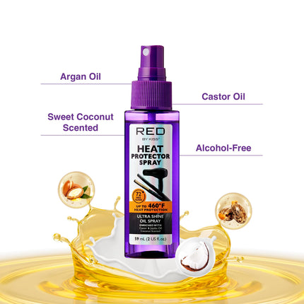Red By Kiss Heat Protector Spray For Thermal Protection 2 Fl Oz-hpt03d