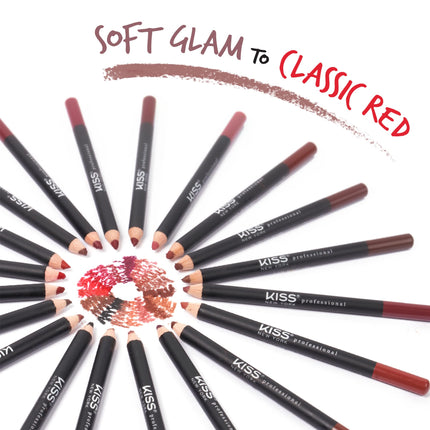 Kiss New York Professional Slim Lip Liner Pencil, Matte Finish-wl04(mauve)