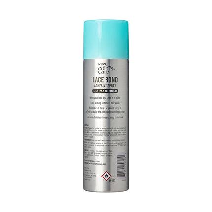 Kiss Colors & Care Lace Bond Adhesive Spray Ultimate Hold 11.1 Oz-lbs02