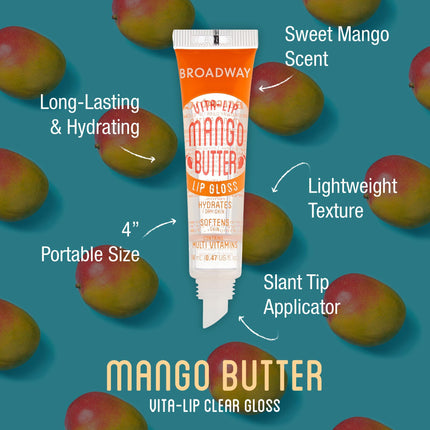 Ruby Kisses Broadway Vita-lip Clear Lip Gloss-bclg04d1(mango Butter, 6pack)