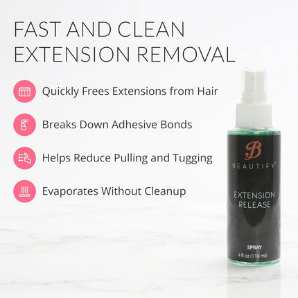 Beautify Extension Release Remover Spray 4 Fl Oz By Walker Tape