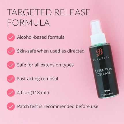 Beautify Extension Release Remover Spray 4 Fl Oz By Walker Tape