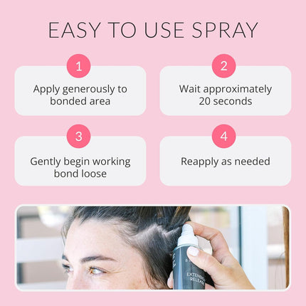 Beautify Extension Release Remover Spray 4 Fl Oz By Walker Tape