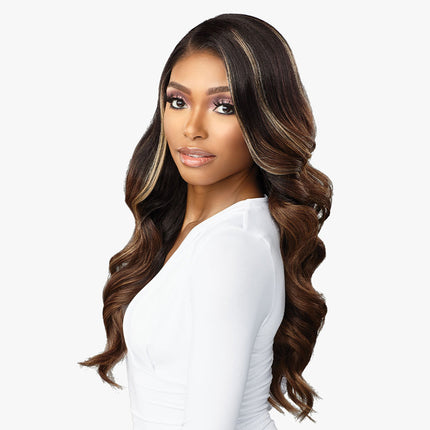 Sensationnel Human Hair Blend Butta Hd Lace Front Wig - Glam Wave 24