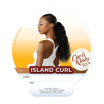 Sensationnel Curls Kinks & Co Premium Synthetic Weave - Island Curl 18