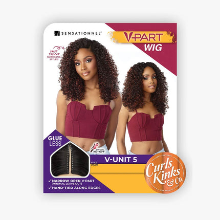 Sensationnel Curls Kinks&co Texured Lace Wig - V-part V-unit 5