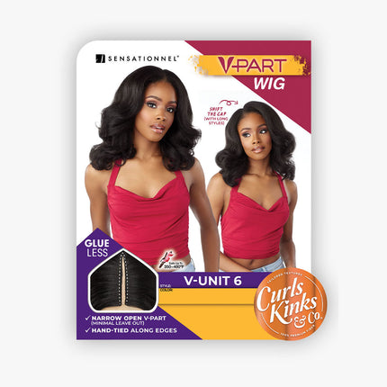 Sensationnel Curls Kinks&co Texured Lace Wig - V-part V-unit 6