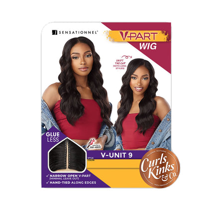 Sensationnel Curls Kinks&co Texured Lace Wig - V-part V-unit 9