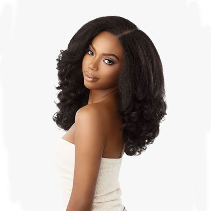 Sensationnel Curls Kinks&co Textured Lace Wig - Y-part Kinky Roller Set 16"