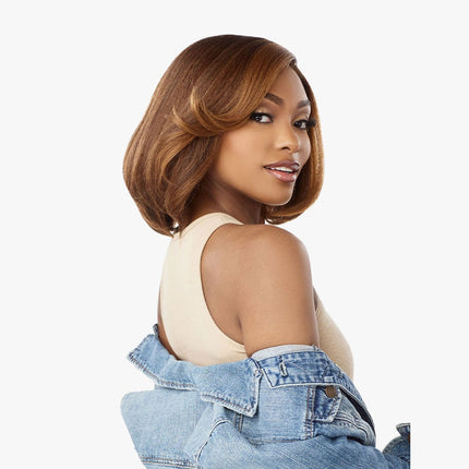 Sensationnel Curls Kinks&co Textured Lace Wig - Y-part Kinky Chic Bob 12"