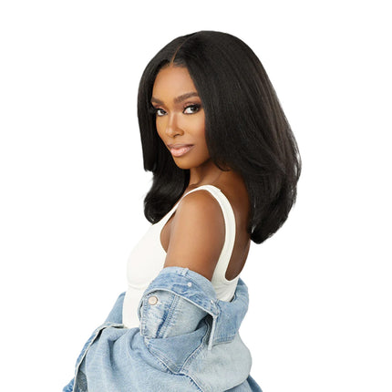Sensationnel Curls Kinks&co Textured Lace Wig - Y-part Kinky Straight 18