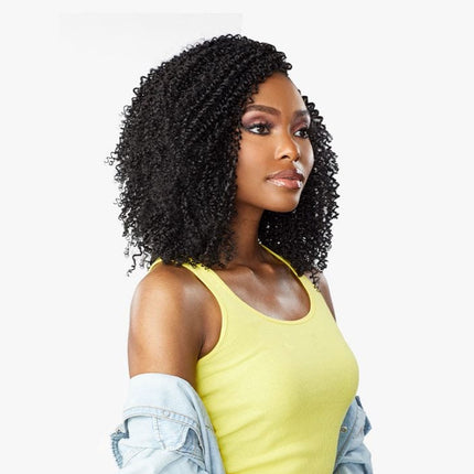 Sensationnel Curls Kinks & Co Textured Clip In Human Hair Blend Hair Extension 9pcs - Game Changer 10 Inch