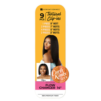 Sensationnel Curls Kinks & Co Premium Fiber Clip-ins - Flow Changer 14