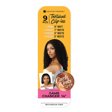 Sensationnel Curls Kinks & Co Textured Clip In Extension 9pcs - Game Changer 14