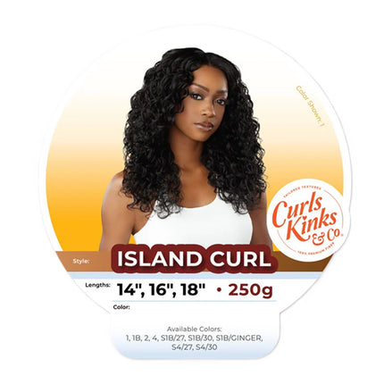 Sensationnel Curls Kinks & Co Premium Synthetic Weave - Island Curl 141618