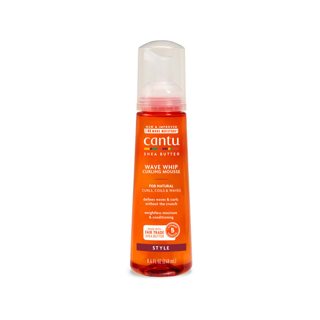 [Cantu] Shea Butter For Natural Hair Wave Whip Curling Mousse 8.4Oz