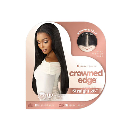 Sensationnel Crowned Edge Gluless 13x5 Hd Lace Frontal Wig - Straight 28