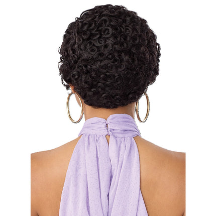 Outre Duby Dazzle 100% Human Hair Lace Front Full Wig - Pin Curl Pixie