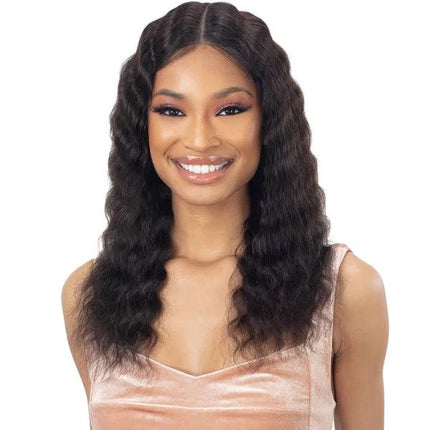 Shake-n-go Girlfriend 100% Virgin Human Hair Hd Lace Front Wig - Deep Waver 20
