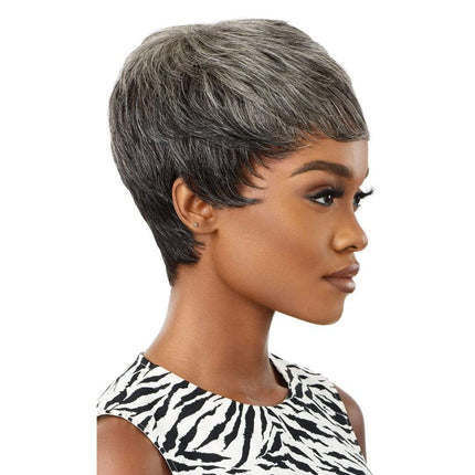Fab & Fly Gray Glamour Unprocessed Human Hair Wig - Eden