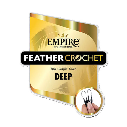 Sensationnel Empire Human Hair Feather Crochet Boho Braids - Deep 10