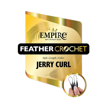 Sensationnel Empire Human Hair Feather Crochet Boho Braids - Jerry Curl 10