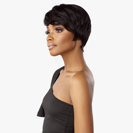 Sensationnel Empire Celebrity Human Hair Salt & Pepper Wig - Denia