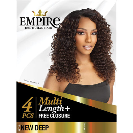 Sensationnel Human Hair Empire Multi Weave Hair - New Deep 12", 14", 16"
