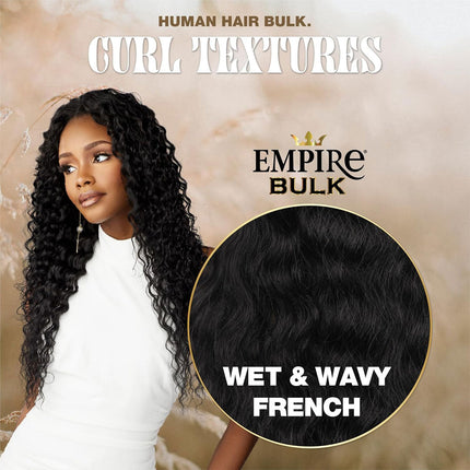 Sensationnel Human Hair Weave Empire Wet & Wavy French Bulk 18"