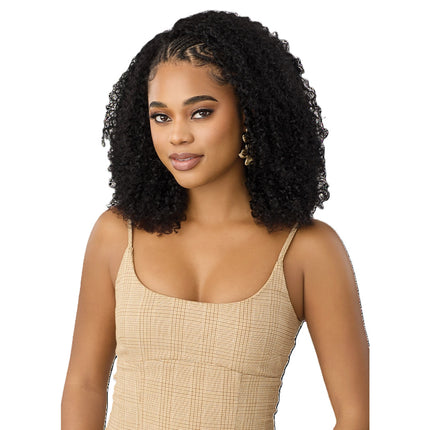 Outre Everroot 100% Unprocessed Human Hair Half Wig- Water Curls 14