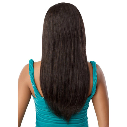 Outre Everroot 100% Unprocessed Human Hair Half Wig- Yaki Straight 22