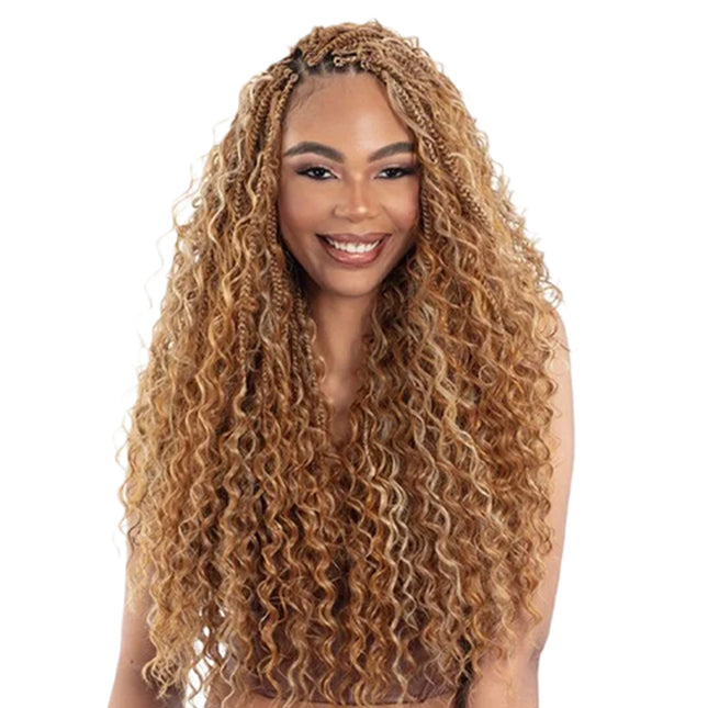 Shake N Go Freetress Synthetic Braid - 3x Deep Curl Boho Braid 22