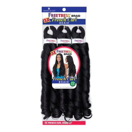 Freetress Braid Synthetic Hair Braid - 3x French Curl 22"