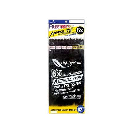 Shake N Go Freetress Aerolite Pre-stretched Braid - 6x Aerolite Braid 52