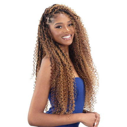 Shake N Go Freetress Synthetic Braid - Boho Water Bulk 22"