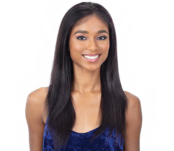 Shake N Go Girlfriend 100% Virgin Human Hair Hd Frontal Lace Wig - Hd 13x4 Straight 22