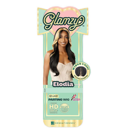Sensationnel Glamzy Premium Synthetic Glueless Hd Lace Parting Wig - Elodia