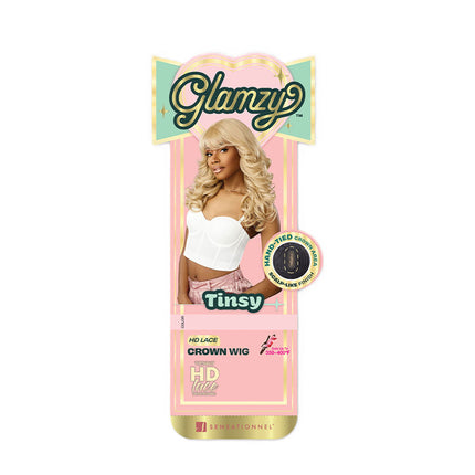 Sensationnel Glamzy Synthetic Hair Gluless Hd Lace Crown Wig - Tinsy