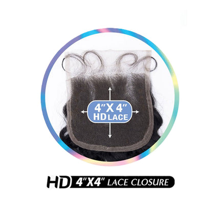 Shake N Go Virgin Remy Hair Lace Closure Glossy 4x4 Body Wave 16